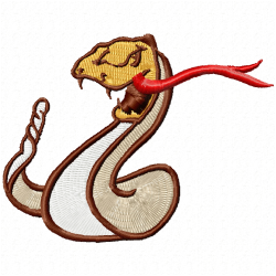 Snake Embroidery Design 9